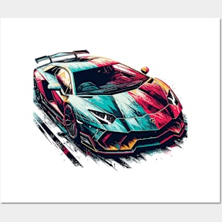 Lamborghini aventador Posters and Art